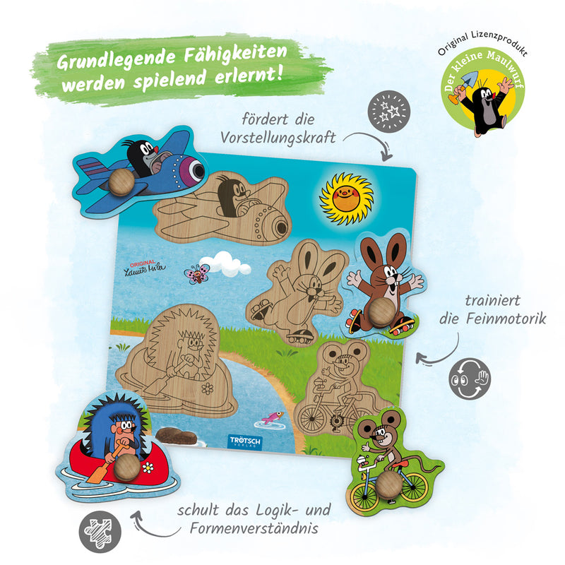 Legespiel-Fahrzeuge-Maulwurf