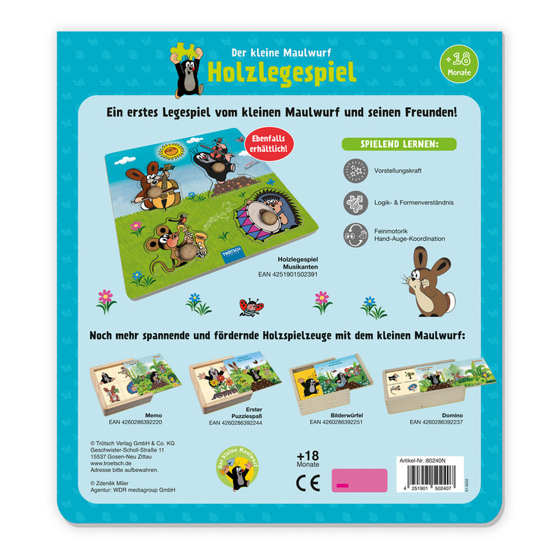 Legespiel-Fahrzeuge-Maulwurf