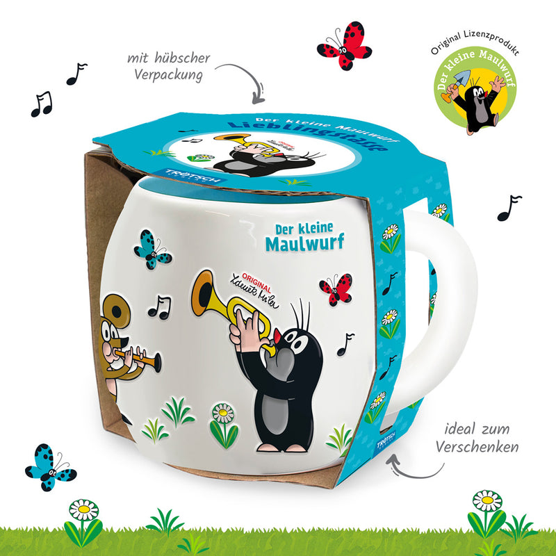 3D-Tasse-Musik-Maulwurf
