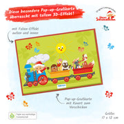 Popup-Karte-Sandmann-Freunde