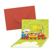 Popup-Karte-Sandmann-Freunde