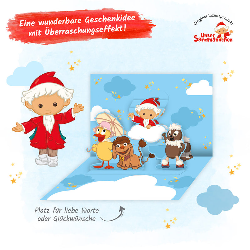 Popup-Karte-Sandmann-und-Freunde