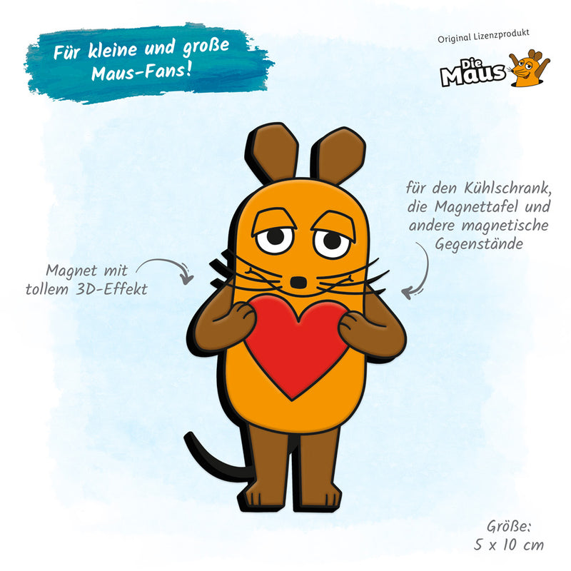 3-D-Magnet-Maus-Herz