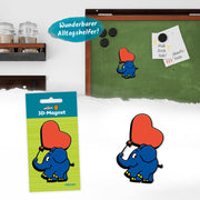 3-D-Magnet-Elefant-Herzballon