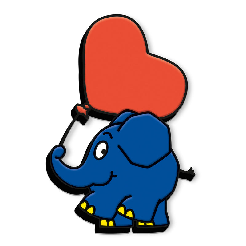 3-D-Magnet-Elefant-Herzballon