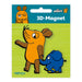3-D-Magnet-Maus-und-Elefant