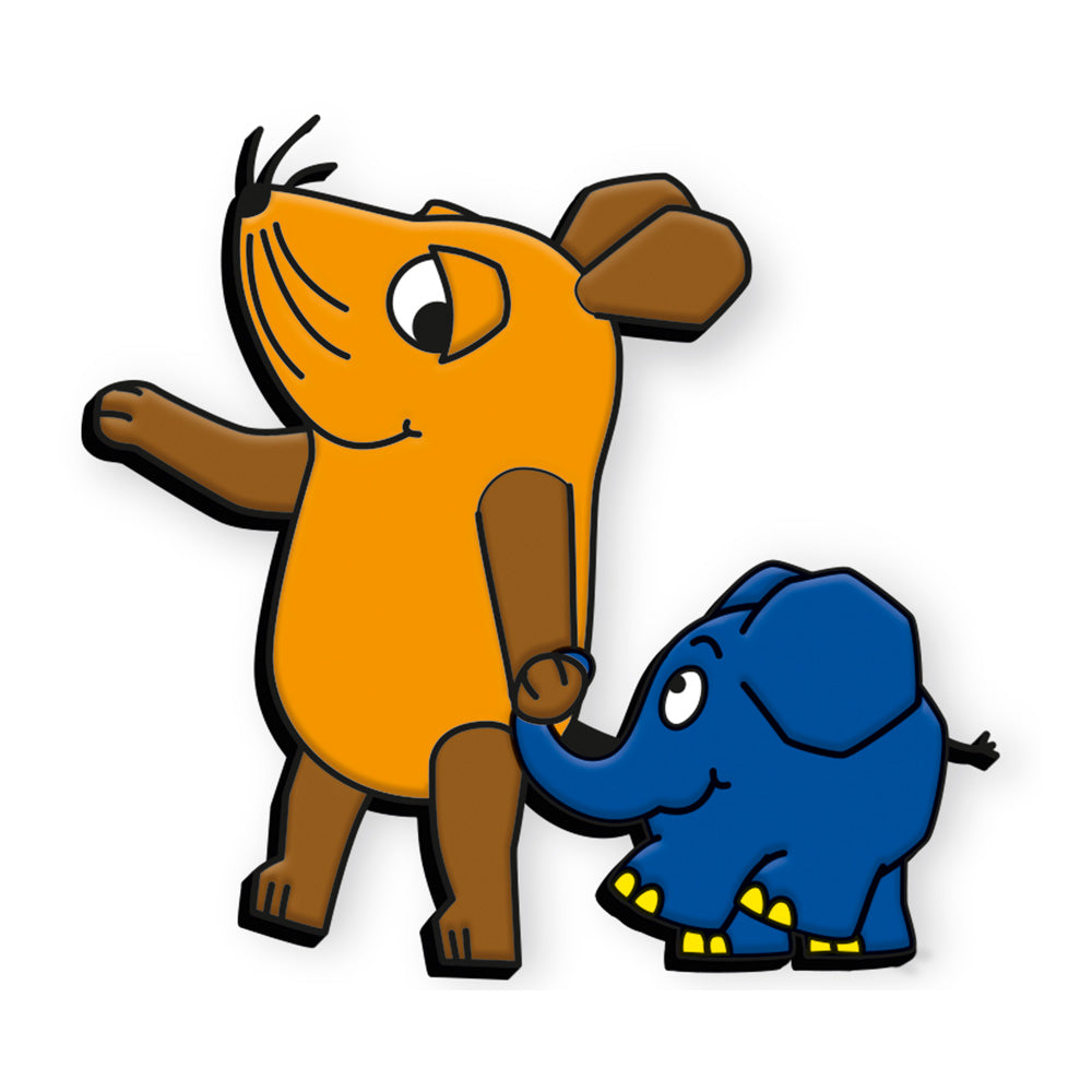 3-D-Magnet-Maus-und-Elefant