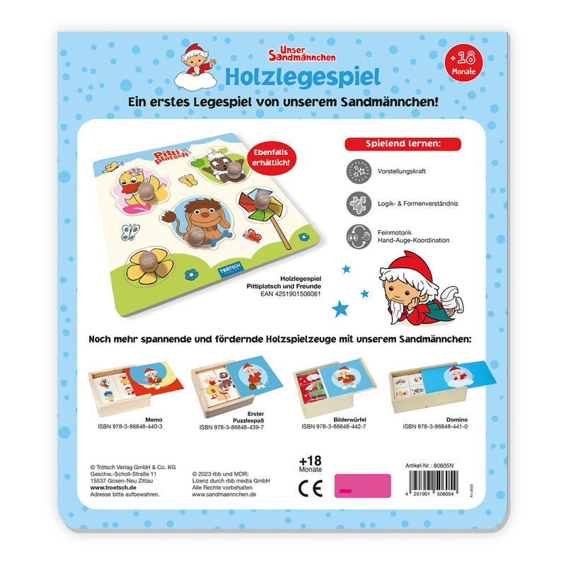 Holzlegespiel-Sandmann