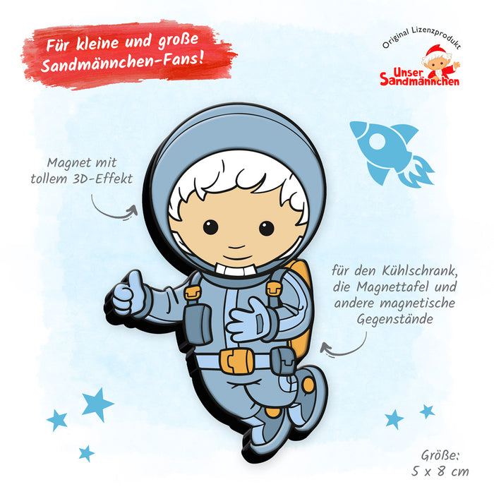 3D-Magnet-Sandmann-Raumfahrer