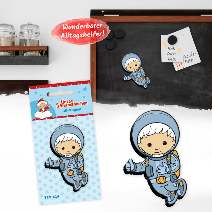 3D-Magnet-Sandmann-Raumfahrer