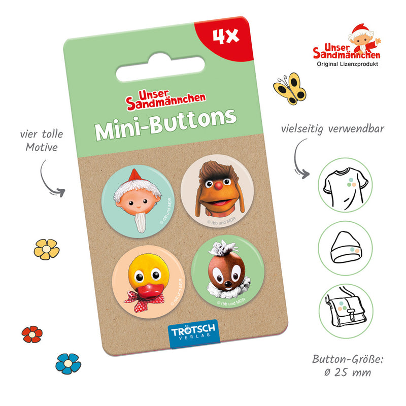 4erSet-Buttons-Sandmann-retro
