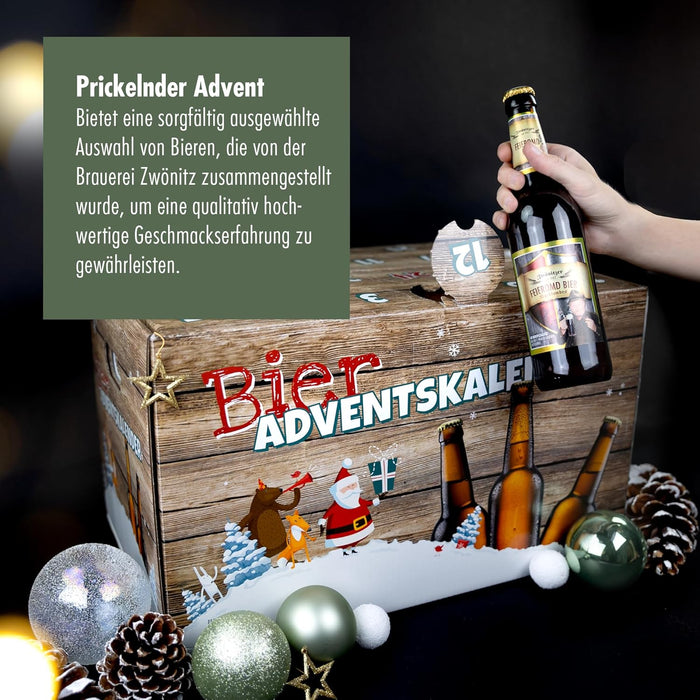 Köstlicher Bier-Adventskalender 2025 mit 24x sächsischen Spitzenbieren