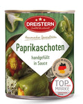 Dreistern 2 Paprikaschoten mit feiner Fleischfüllung 800g - handgefüllt in Sauce
