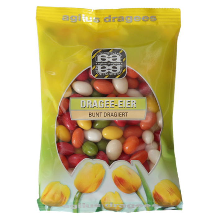 Bunte Dragee-Eier fürs Osternest - ähnlich Bodeta - süß & fruchtig mit Zuckerüberzug 150g