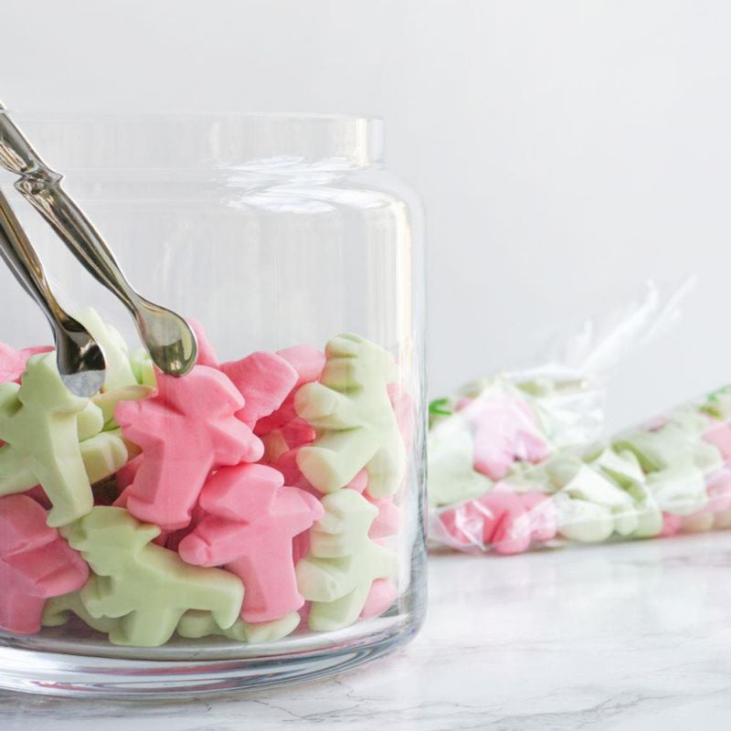 Ampelmann-Marshmallows Schaumzucker in nostalgischen Spitztüte zum Naschen oder für heiße Schoki, Lagerfeuer, 90g