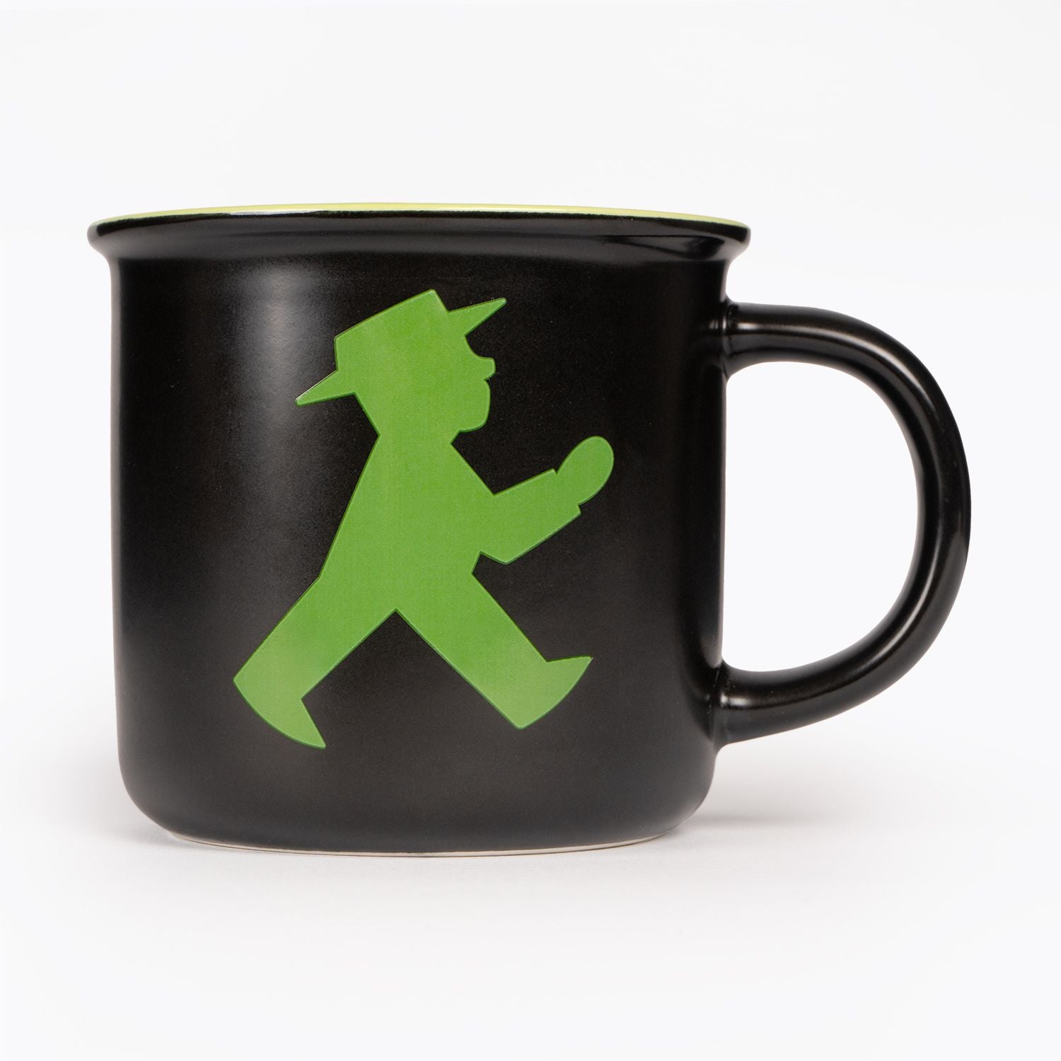 Schwarzer Ampelmann-Henkeltasse Spülmaschinen- & Mikrowellen geeignet -0,3l- Keramik mit edlen Ampelmann-Aufdruck