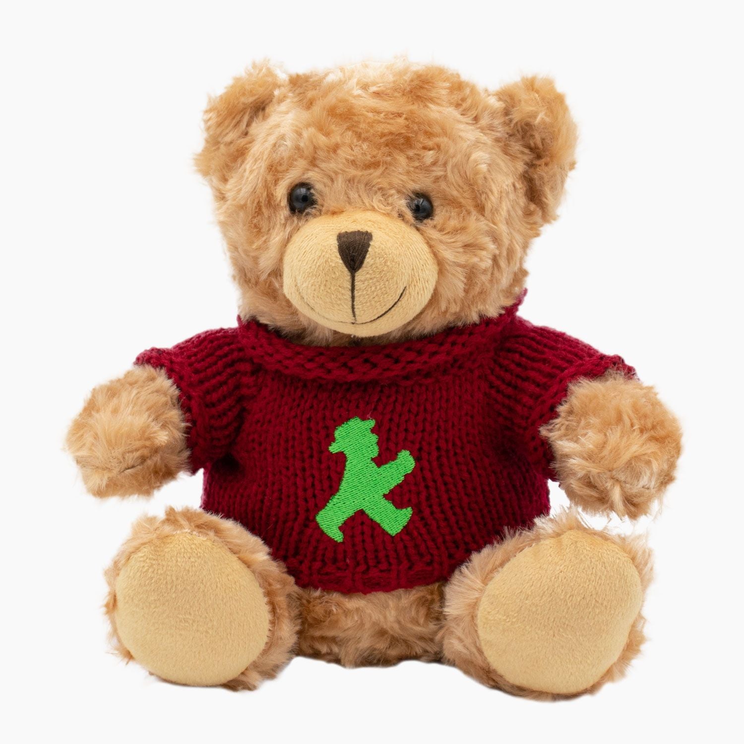 Weicher Berliner Plüsch-Teddybär mit feiner AMPELMANN-Stickerei zum Kuscheln - 23cm groß