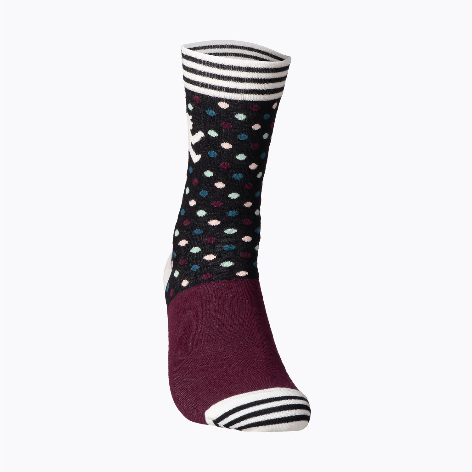 Violett-bunte Socken von Ampelmann - mit hautfreundlicher Bio-Baumwolle & super Tragekomfort