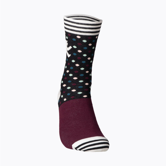 Violett-bunte Socken von Ampelmann - mit hautfreundlicher Bio-Baumwolle & super Tragekomfort