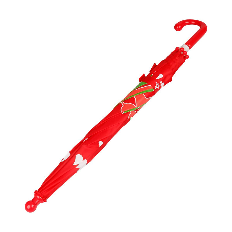 Knallig-roter Kinder-Regenschirm “Ampelmann” - Stocklänge 59cm