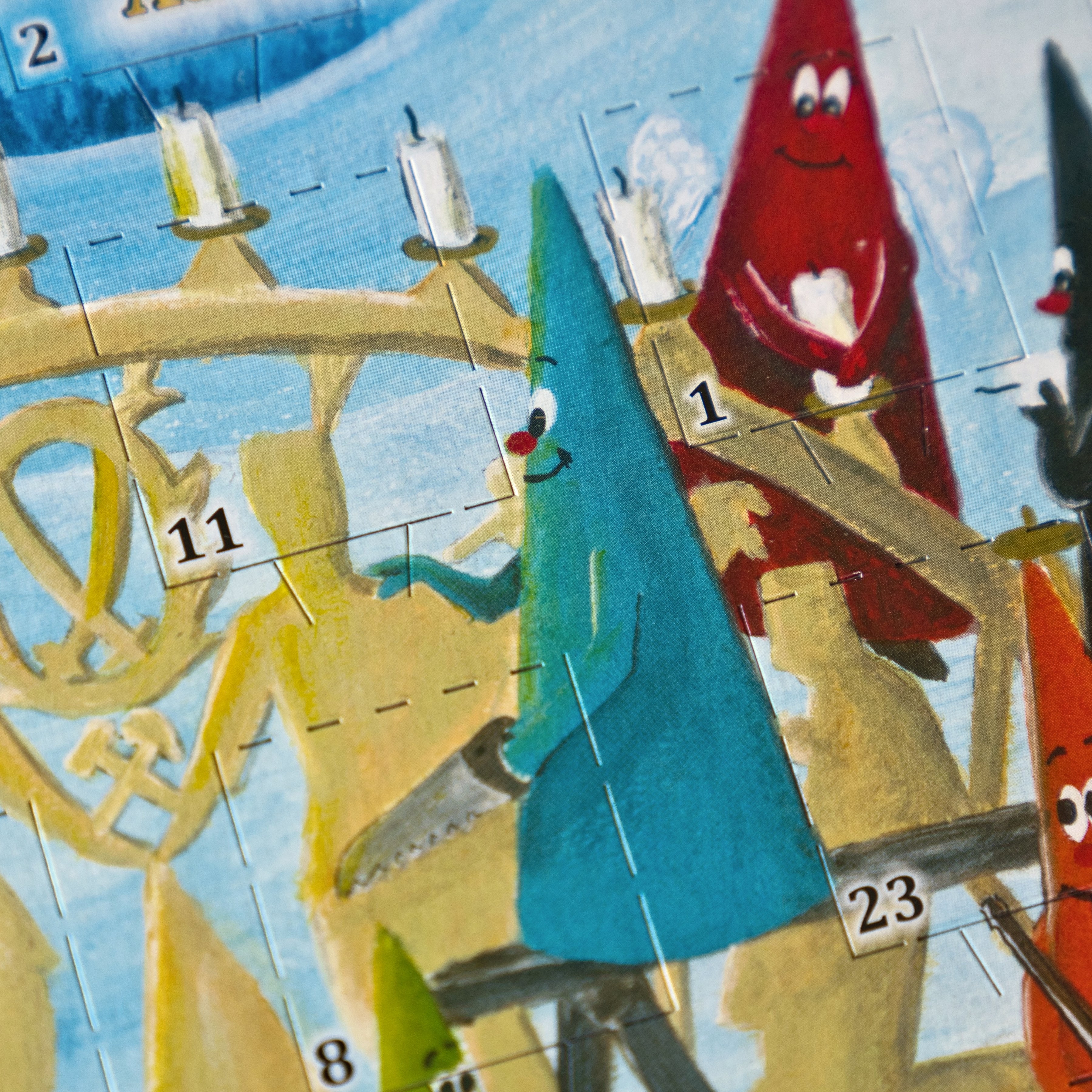 Original Crottendorfer Räucherkerzen Adventskalender 2026 – Querformat mit 24 Düften, 24 Stück.
