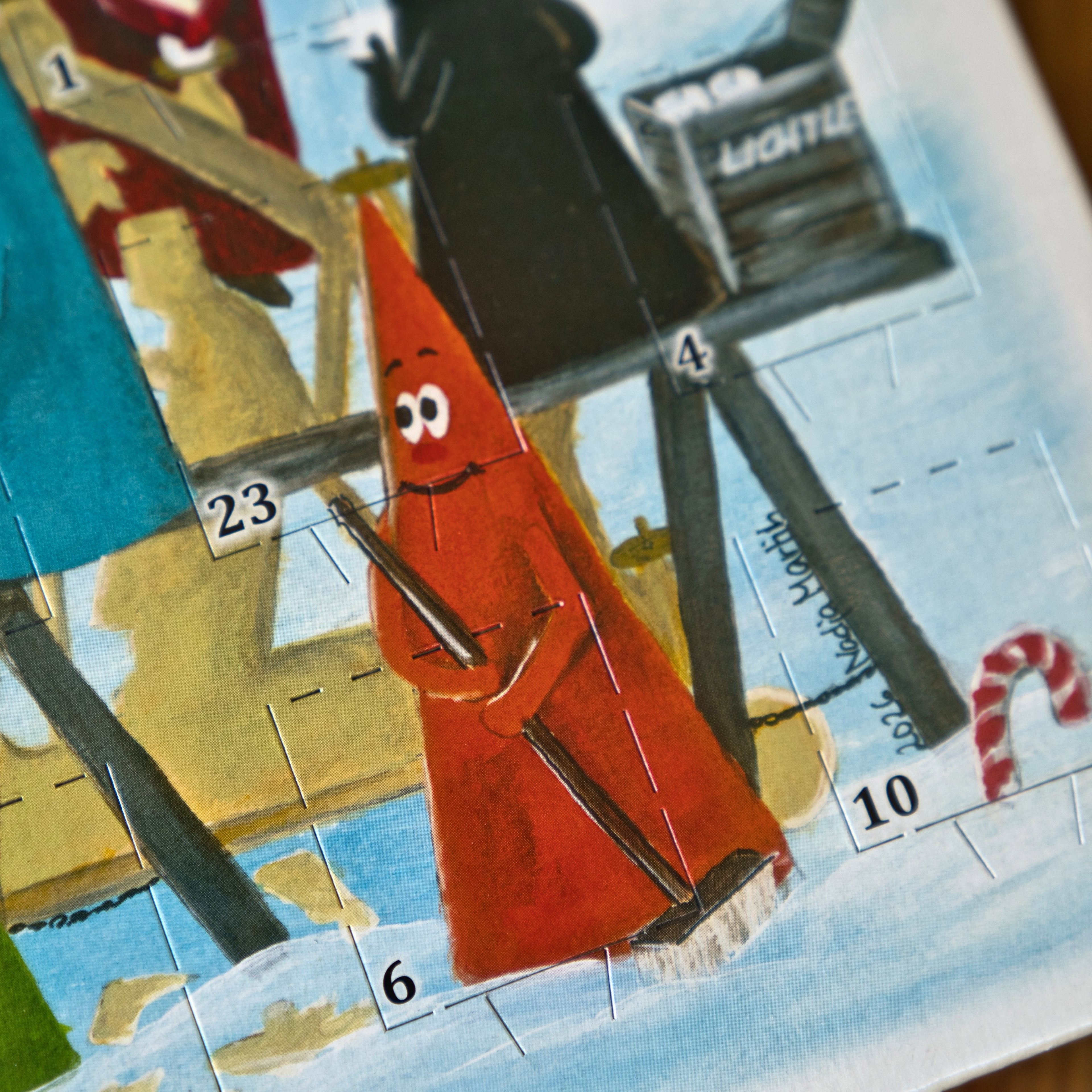 Original Crottendorfer Räucherkerzen Adventskalender 2026 – Querformat mit 24 Düften, 24 Stück.