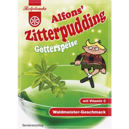 Alfons Zitterpudding - Götterspeise Waldmeister (Rotplombe), 2er