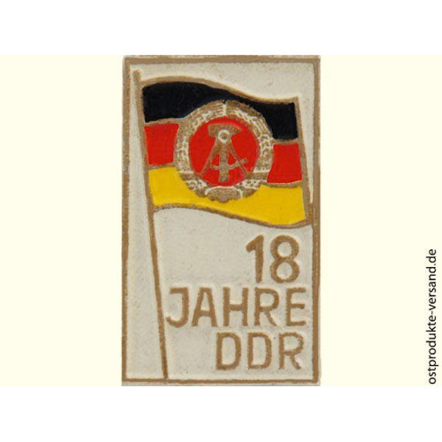 Anstecker - 18 Jahre DDR