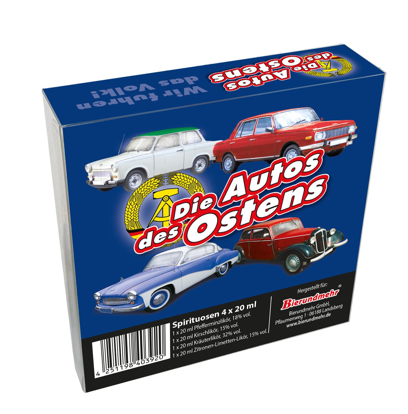 DDR Spaßliköre Edition Auto 4x 0,02l