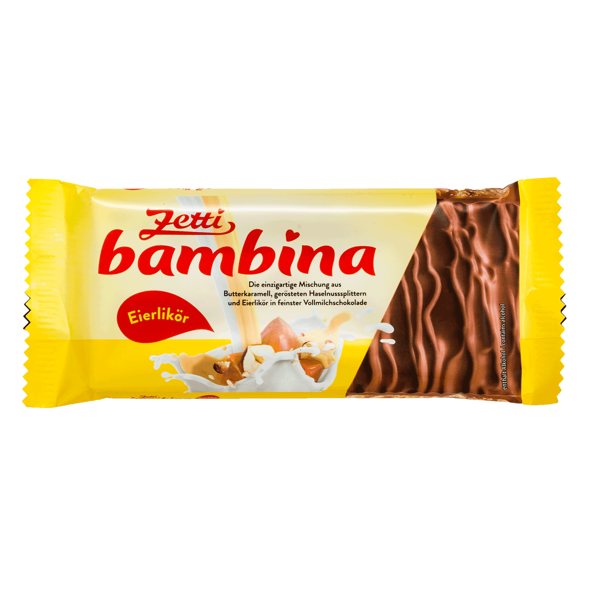 Zetti Bambina Eierlikör Tafel Karamell und Haselnußsplittern 100g