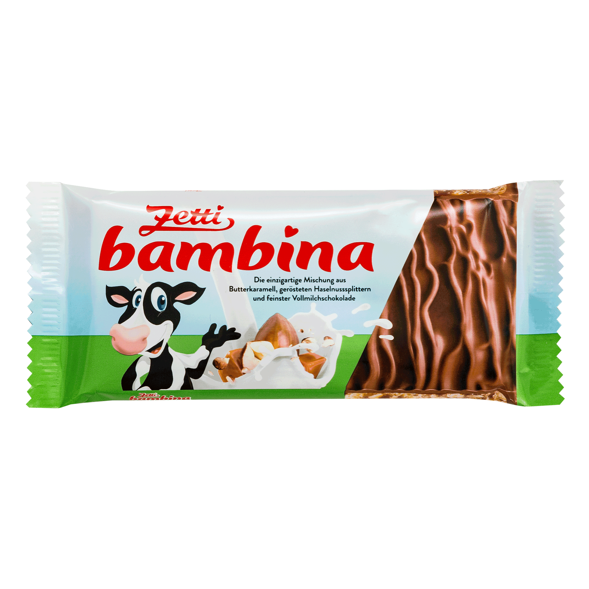 Zetti Bambina - Milchkaramel Haselnuss-Splitter Vollmilchschokolade 100g