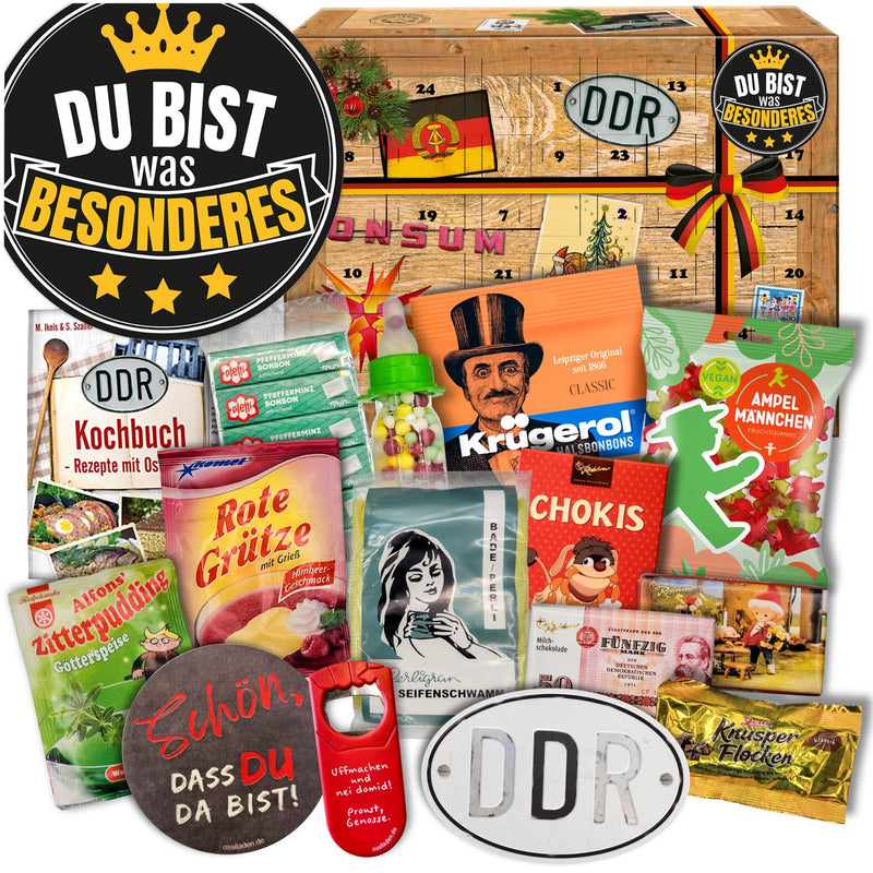 DDR Adventskalender - Du bist was Besonderes 2025 mit Kultartikeln von Zetti, Dr. Quendt, Komet & Pfeffi – 24 nostalgische Überraschungen für Ostalgie-Fans