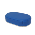 Brotdose oval höhenverstellbar Blau (Sonja Plastic)