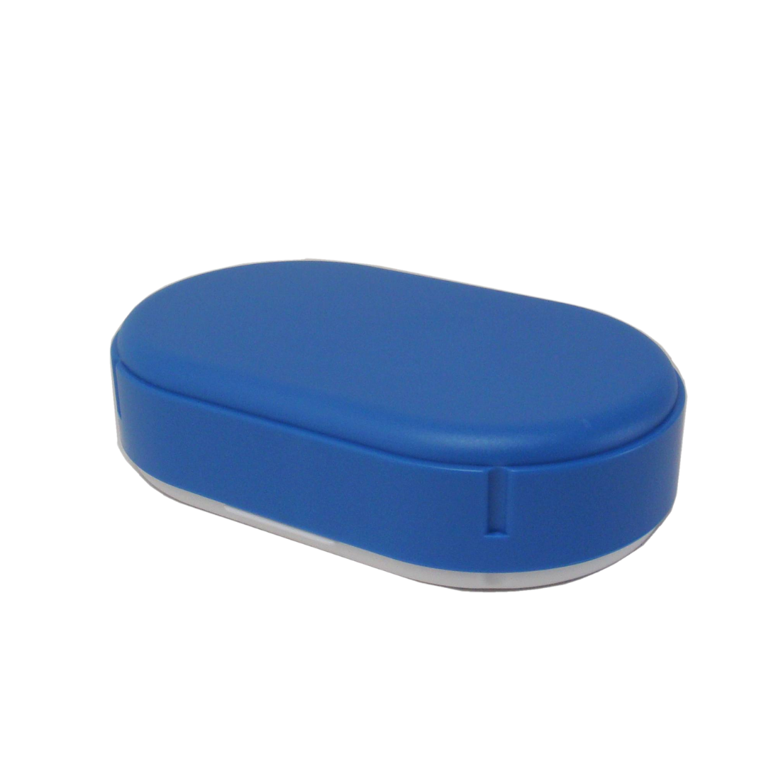 Brotdose oval höhenverstellbar Blau (Sonja Plastic)