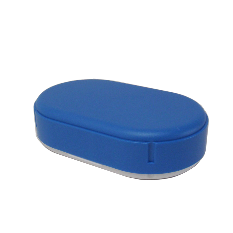 Brotdose oval höhenverstellbar Blau (Sonja Plastic)