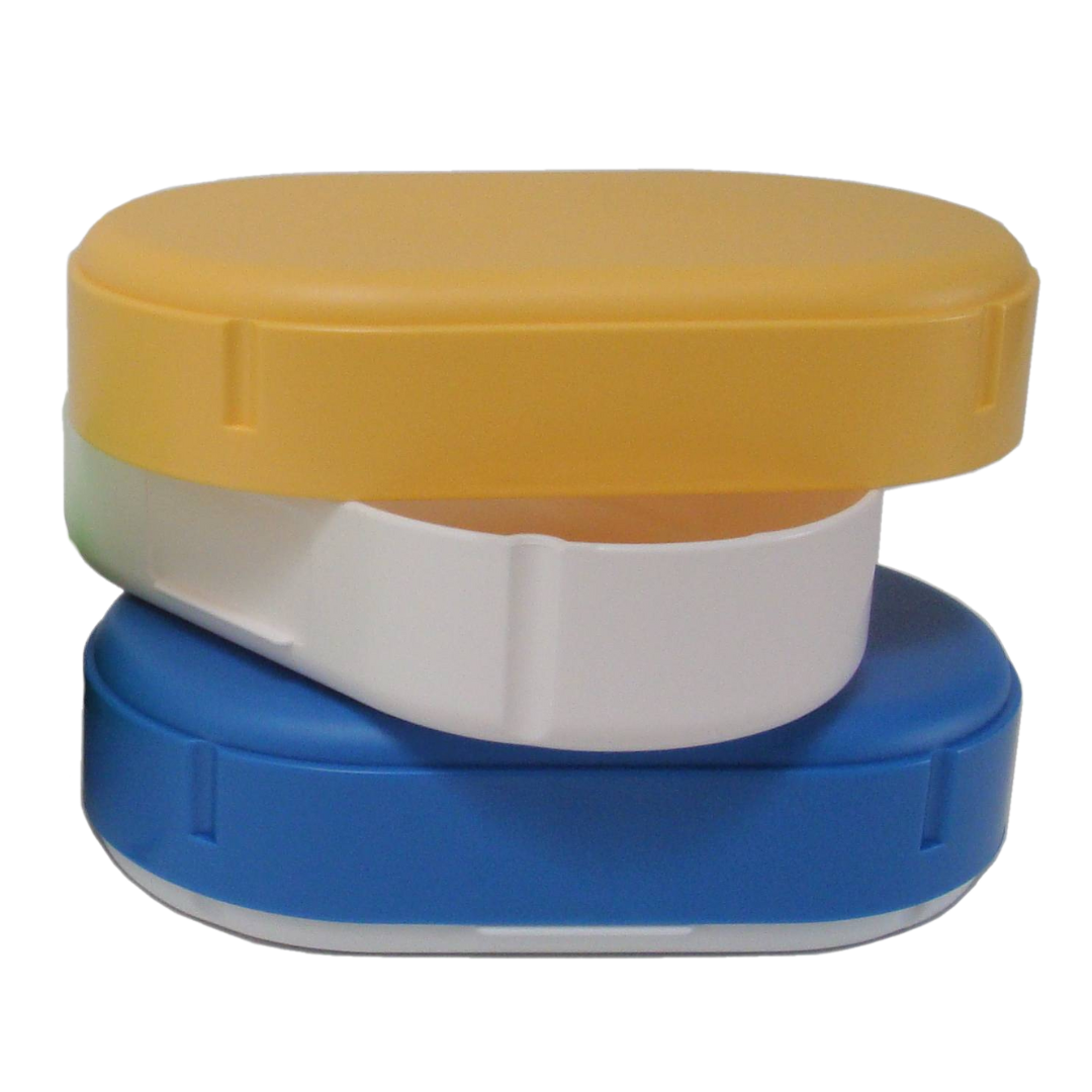 Brotdose oval höhenverstellbar Blau (Sonja Plastic)