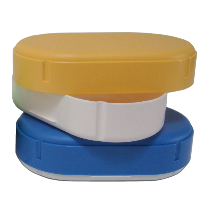 Brotdose oval höhenverstellbar Blau (Sonja Plastic)