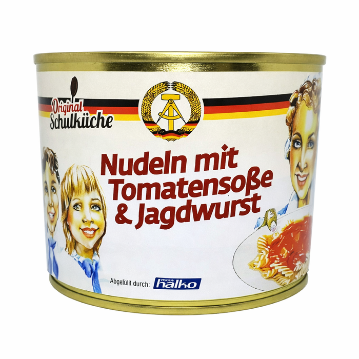 Original Schulküche-Nudeln mit Tomatensoße & Jagdwurst 0,5kg