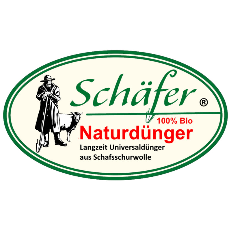 Schäfer Naturdünger – 850 g Bio-Schafwolldünger aus deutscher Wolle - Organischer Universaldünger für Obst & Gemüse - Stickstoffreich - Made in Germany