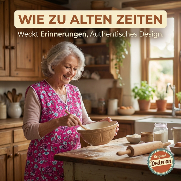 Dederon Kittel-Schürze in rosa - locker-leichter Schnitt - tolles Muster und leuchtende Farben