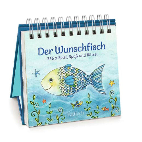 Der Wunschfisch. 365x Spiel, Spaß & Rätsel -  Kalender - 384 Seiten