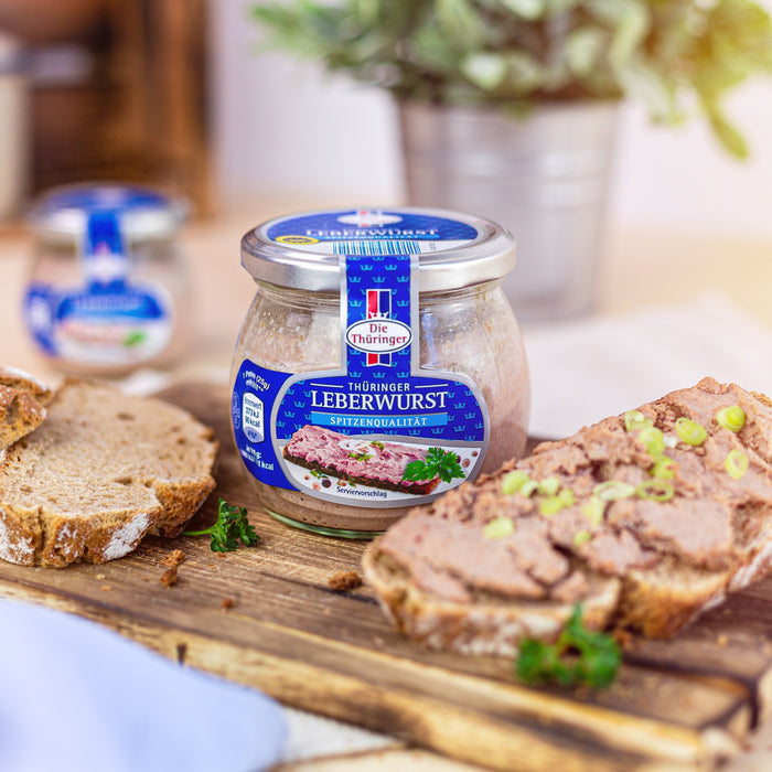Original Die Thüringer Leberwurst – herzhaft im Geschmack im Glas 300g
