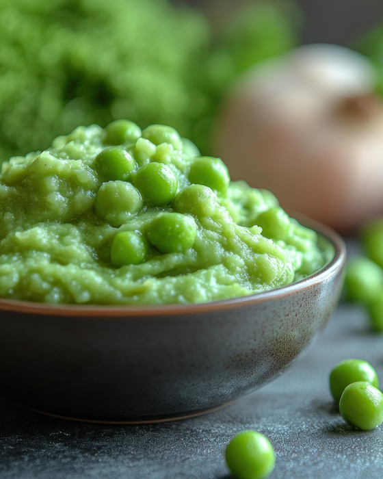 Werners Erbspüree mit Röstzwiebeln – 2×3 Portionen, glutenfrei, lactosefrei, ohne Farbstoffe & ohne zugesetzte Aromen