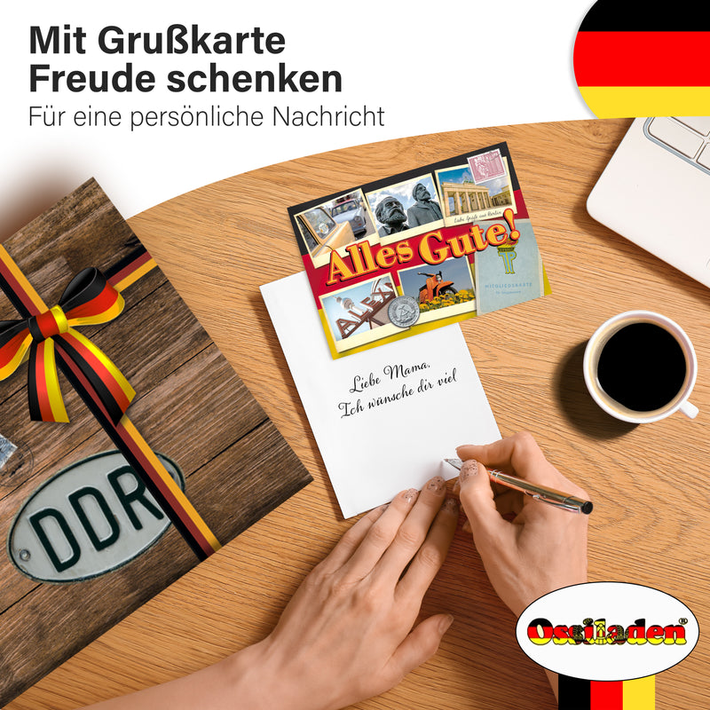 Ostpaket "SPEZIALITÄTEN BOX XXL" mit Buch - Marken der DDR