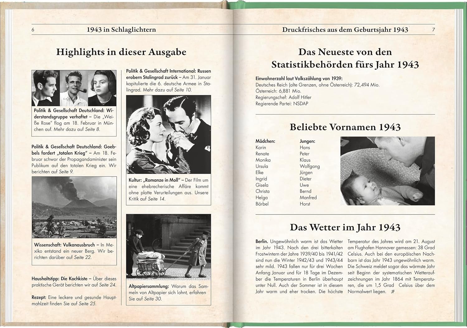 1943 - Geburtstagskurier - Hardcover - 80 Seiten