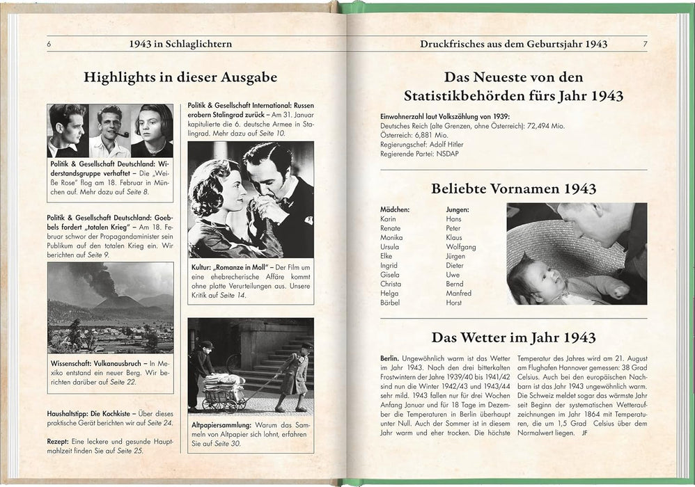 Legenden wurden 1943 geboren - Süßigkeiten Set DDR L