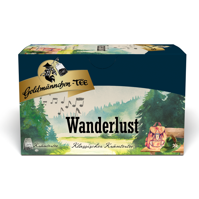 Goldmännchen Tee Wanderlust® – klassischer Kräutertee, 20 einzeln verpackte Teebeutel