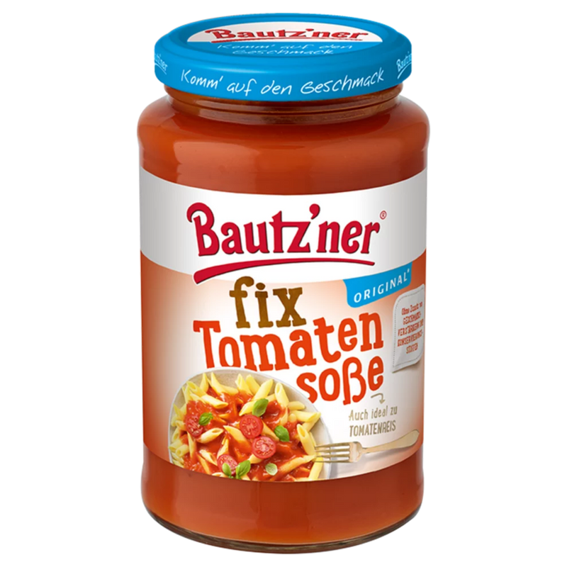 Bautz’ner Fix Tomatensoße 400 ml – fruchtig-milde Tomatensoße - vegan, laktosefrei, ohne Zusatzstoffe