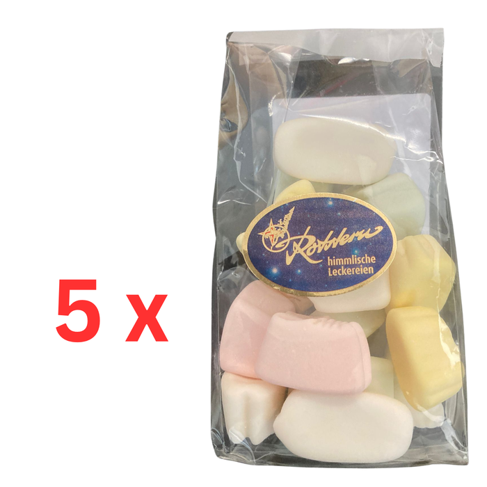 Rotstern Schaumzucker - bunter Mix aus luftigem Schaum mit feiner Süße 5x 125g