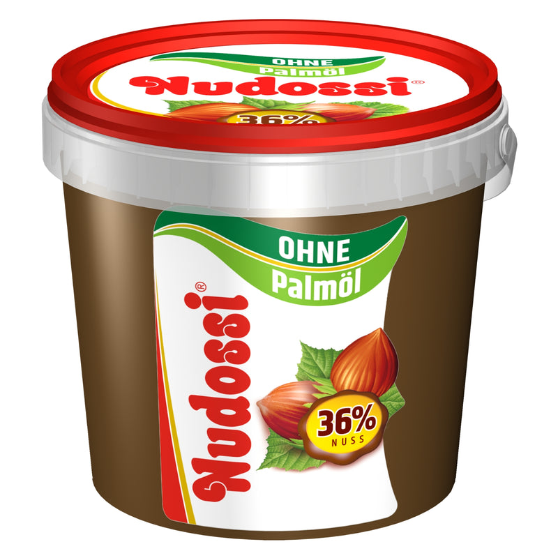 1250g Nudossi - Nuß Nougat Creme XXL (ohne Palmöl) 36% Haselnuss